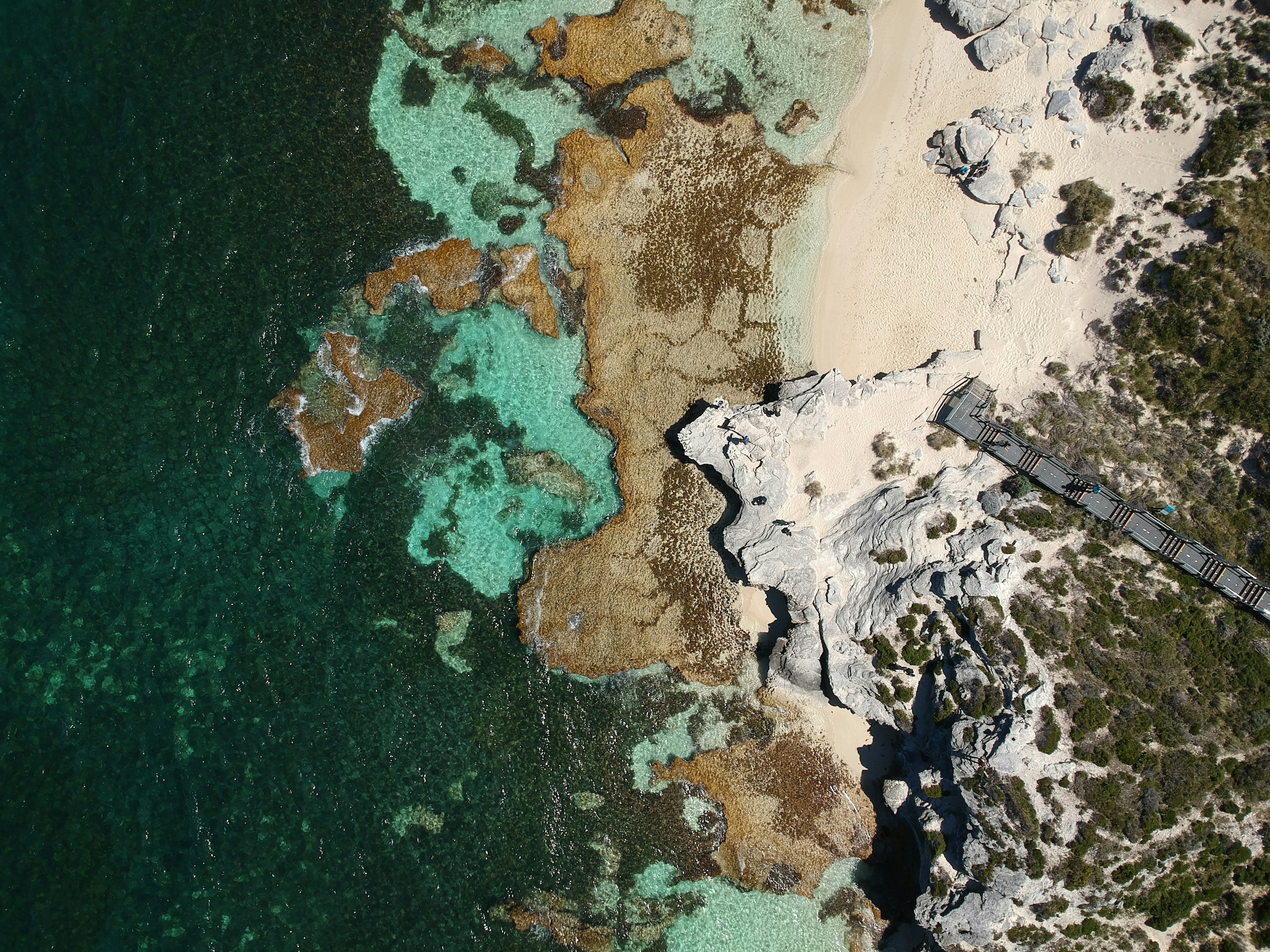 Western Australian coastline, aerial view