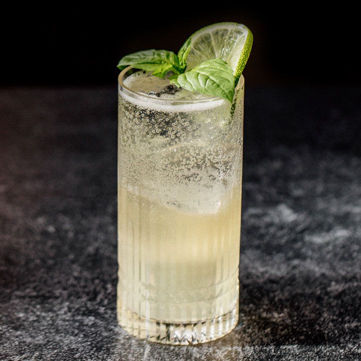 Myrtle Collins in a highball glass